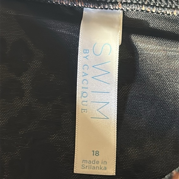 Swim by Cacique leopard‎ print High Waist bikini Swimsuit bottom size 18 NWOT - Picture 8 of 12